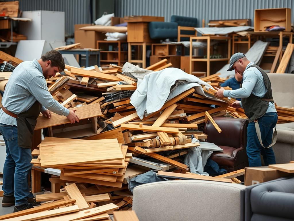 Demontering av möbler för återvinning i Göteborg