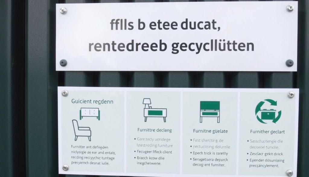 Göteborgs kommuns återvinningsregler för möbler