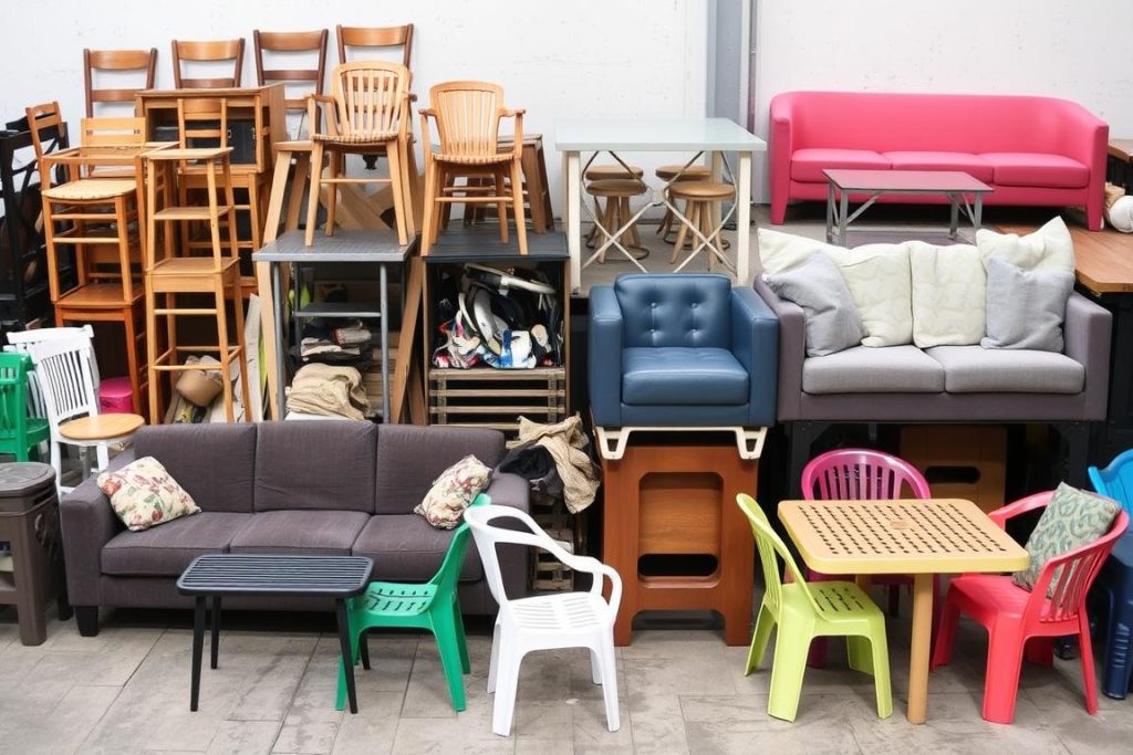 Olika typer av möbler som kan återvinnas i Göteborg